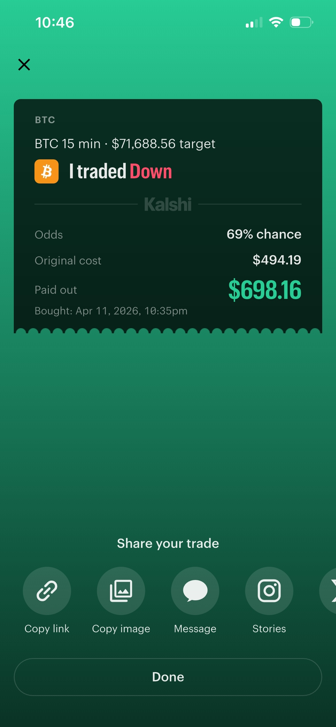 eage Kalshi results